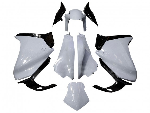 2010-2014 Honda VFR 1200 Motorcycle Fairings - White Glossy Black Australia