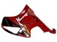 2000-2006 Honda VTR1000 Motorcycle Fairings - Red Black Stripe Racing Australia
