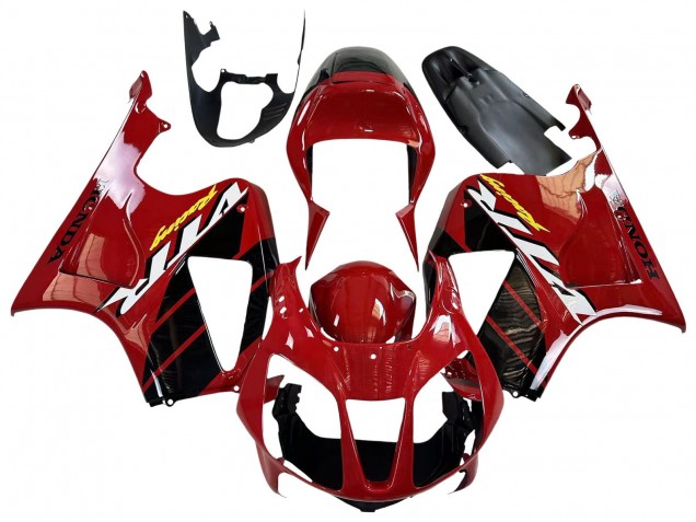 2000-2006 Honda VTR1000 Motorcycle Fairings - Red Black Stripe Racing Australia