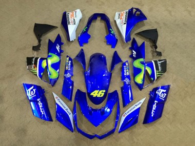 2010-2013 Kawasaki Z1000 Motorcycle Fairings - White Blue Yellow Monster Australia