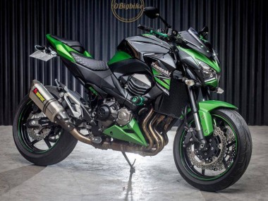 2013-2018 Kawasaki Z800 Motorcycle Fairings - Green Glossy Black Australia