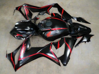 2019-2020 Honda CBR650R Motorcycle Fairings - Glossy Black Red Stripe Australia