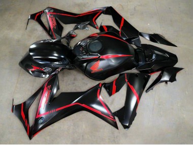 2019-2020 Honda CBR650R Motorcycle Fairings - Glossy Black Red Stripe Australia