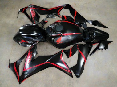 2021-2023 Honda CBR650R Motorcycle Fairings - Glossy Black Red Stripe Australia