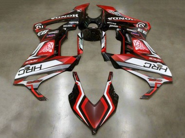 2021-2023 Honda CBR650R Motorcycle Fairings - White Red Glossy Black HRC Australia