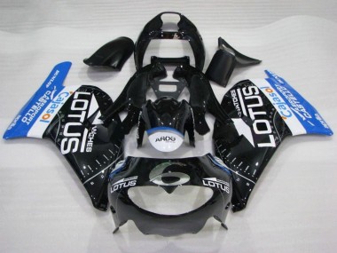 1995-1997 Aprilia RS250 Motorcycle Fairings - Glossy Black White Blue Lotus Australia
