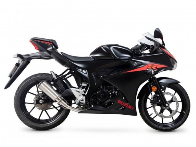 2017-2025 Suzuki GSXR125 Motorcycle Fairings - Black Red Stripe Australia