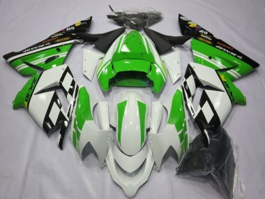 2004-2005 Kawasaki ZX10R Motorcycle Fairings - White Green Australia