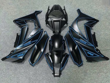 2011-2015 Kawasaki ZX10R Motorcycle Fairings - Matte Black Blue Australia