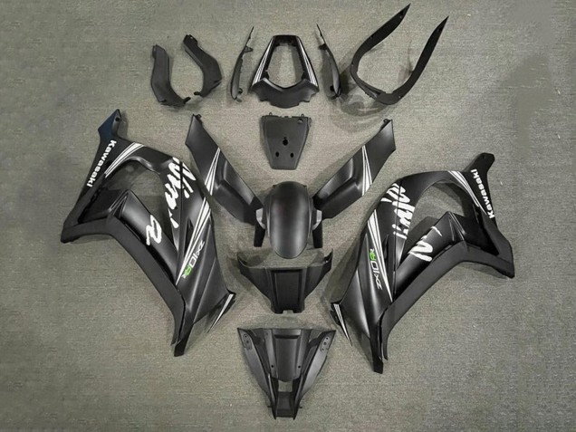 2011-2015 Kawasaki ZX10R Motorcycle Fairings - Matte Black White Australia
