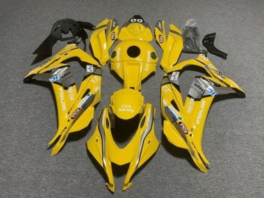 2016-2020 Kawasaki ZX10R Motorcycle Fairings - Yellow Blue White Trick Star Eva Racing Australia