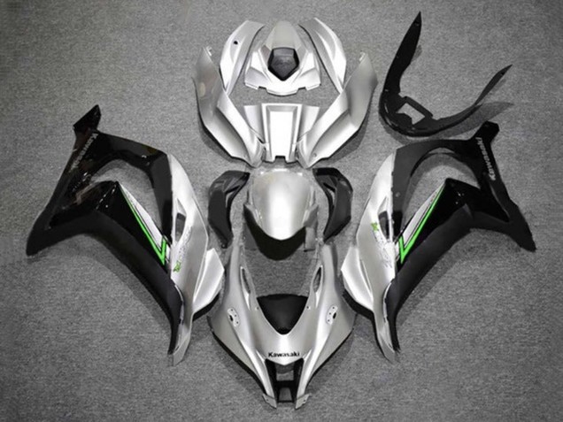 2016-2020 Kawasaki ZX10R Motorcycle Fairings - Silver Green Black Australia