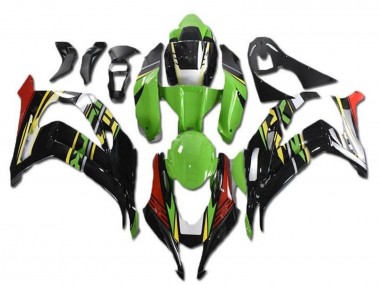 2016-2020 Kawasaki ZX10R Motorcycle Fairings - Green Red Yellow Black Australia