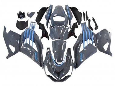 2012-2024 Kawasaki ZX14R ZZR1400 Motorcycle Fairings - Nardo Grey Blue Australia