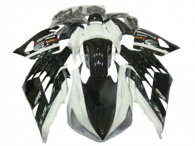 2012-2024 Kawasaki ZX14R ZZR1400 Motorcycle Fairings - White Black Australia