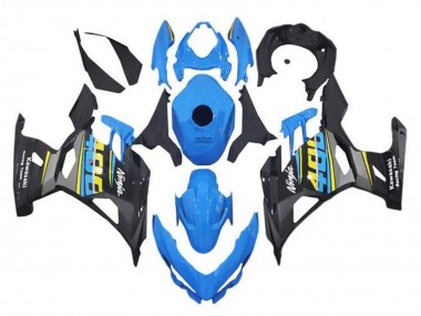 2018-2024 Kawasaki Ninja 400 Motorcycle Fairings - Blue Black Yellow Grey Australia