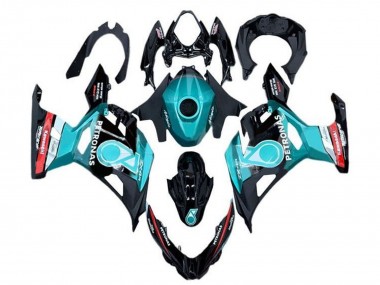 2018-2024 Kawasaki Ninja 400 Motorcycle Fairings - Light Blue Red Black Petronas Australia