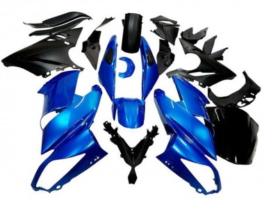 2009-2011 Kawasaki Ninja 650 EX650 Motorcycle Fairings - Blue Matte Black Australia