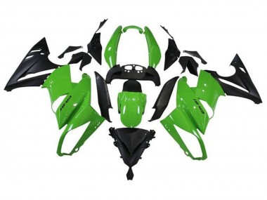 2009-2011 Kawasaki Ninja 650 EX650 Motorcycle Fairings - Green Matte Black Australia