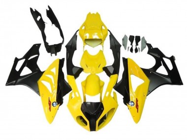 2009-2014 BMW S1000RR Motorcycle Fairings - Yellow Matte Black Australia