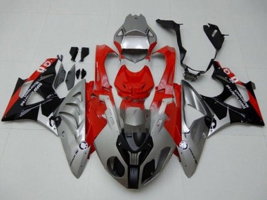 2009-2014 BMW S1000RR Motorcycle Fairings - Silver Red Black Australia
