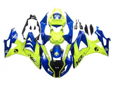 2009-2014 BMW S1000RR Motorcycle Fairings - Blue Yellow HP Australia
