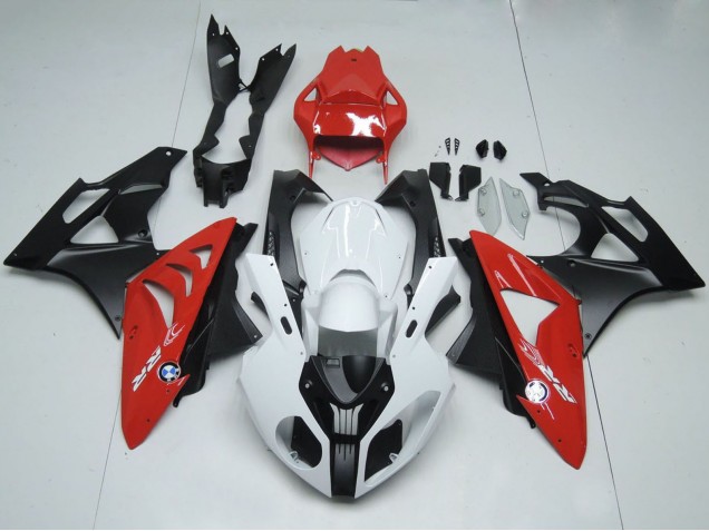 2009-2014 BMW S1000RR Motorcycle Fairings - White Red Matte Black Australia