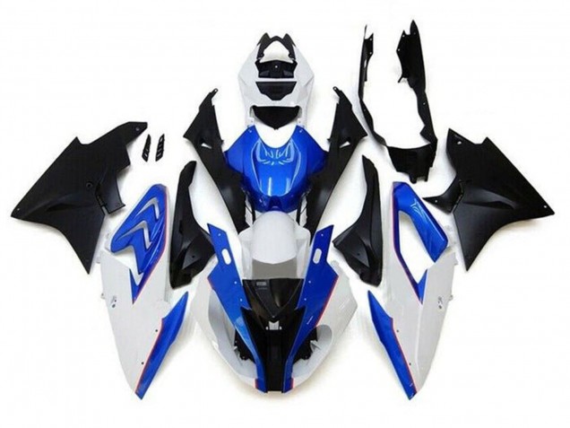 2017-2018 BMW S1000RR Motorcycle Fairings - White Blue Matte Black Australia