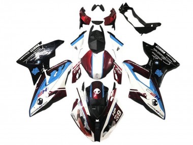 2017-2018 BMW S1000RR Motorcycle Fairing - White Blue Red Glossy Black Australia