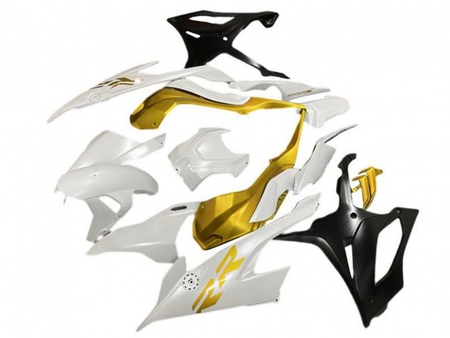 2019-2022 BMW S1000RR Motorcycle Fairings - White Gold Matte Black Australia