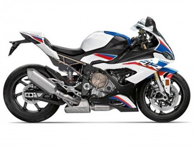 2019-2022 BMW S1000RR Motorcycle Fairings - White Blue Red Stripe Australia