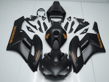 2004-2005 Honda CBR1000RR Motorcycle Fairings - Matte Black Orange Decals Australia