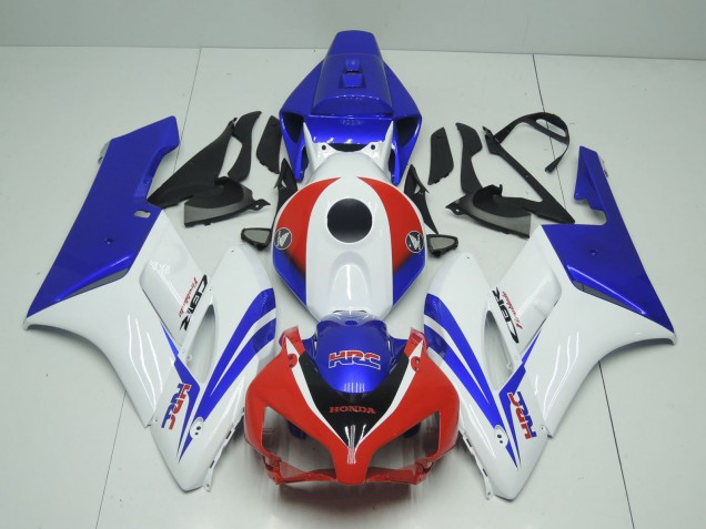 2004-2005 Honda CBR1000RR Motorcycle Fairings - White Red Blue HRC Australia
