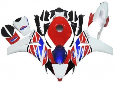 2008-2011 Honda CBR1000RR Motorcycle Fairings - White Red Blue Black Stripe Australia