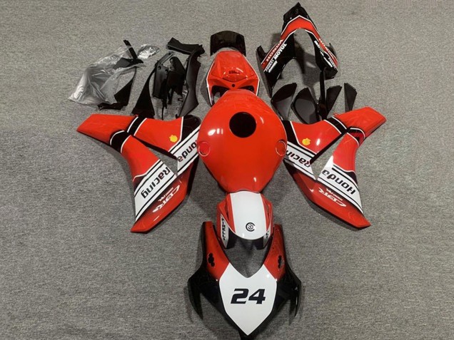 2008-2011 Honda CBR1000RR Motorcycle Fairings - Red White Glossy Black 24 Australia