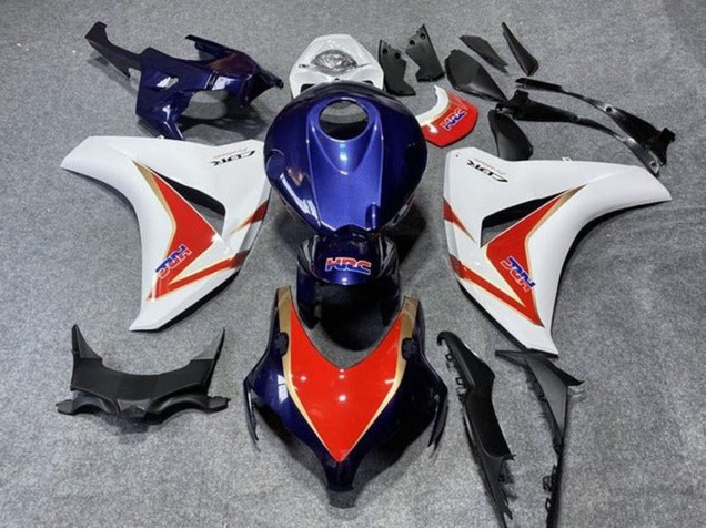2008-2011 Honda CBR1000RR Motorcycle Fairings - White Red Dark Blue Gold HRC Australia