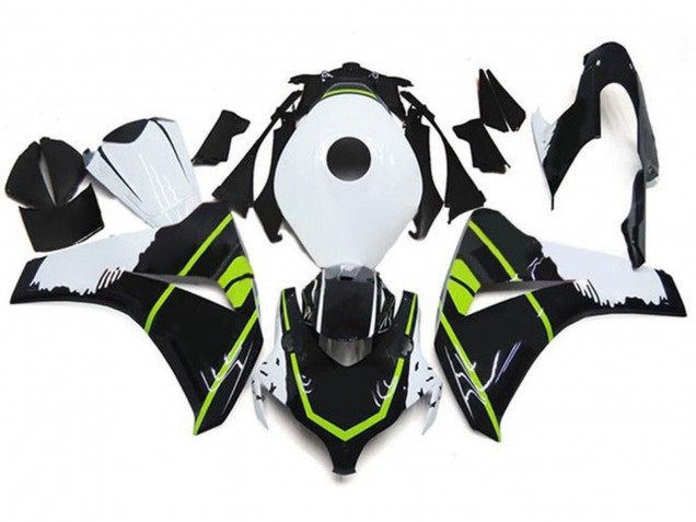 2008-2011 Honda CBR1000RR Motorcycle Fairings - White Green Glossy Black Australia