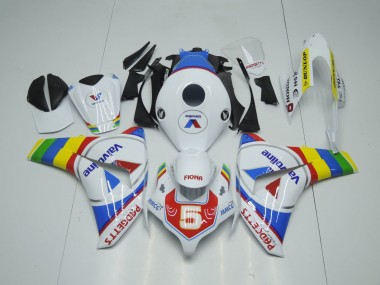 2008-2011 Honda CBR1000RR Motorcycle Fairings - White Blue Red Valvoline Color Wheel Australia