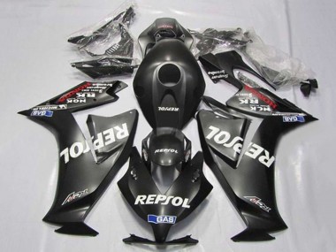 2012-2016 Honda CBR1000RR Motorcycle Fairings - Matte Black White Repsol Australia