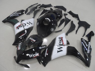 2012-2016 Honda CBR1000RR Motorcycle Fairings - Glossy Black White West Australia