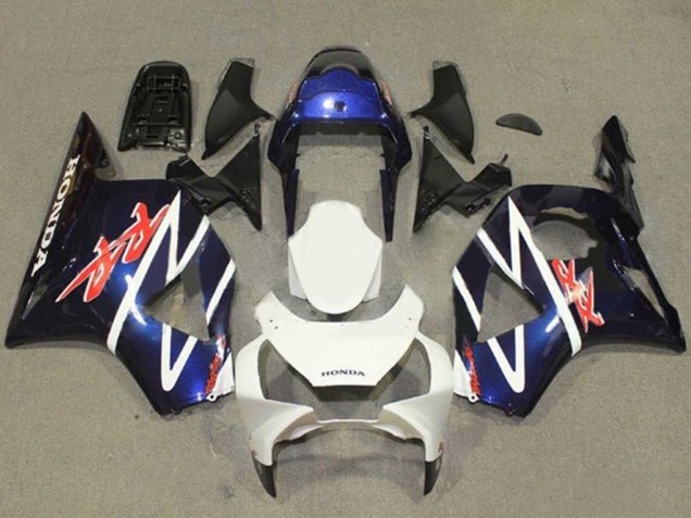 2002-2003 Honda CBR900RR 954 Motorcycle Fairings - Blue White Glossy Black Australia