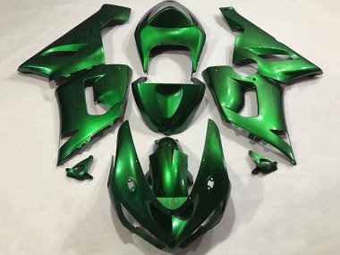 2005-2006 Kawasaki ZX6R Motorcycle Fairings - Candy Green Australia