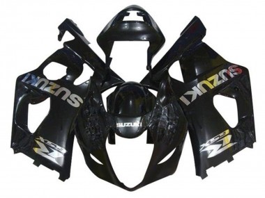2003-2004 Suzuki GSXR 1000 Motorcycle Fairings - Glossy Black Chrome Australia