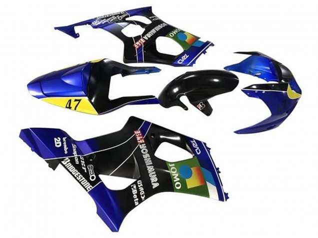 2003-2004 Suzuki GSXR 1000 Motorcycle Fairings - Blue Yellow Black JOMO Australia