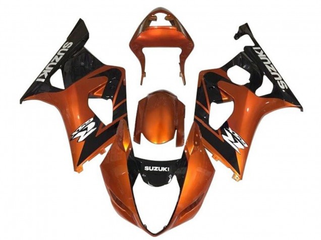 2003-2004 Suzuki GSXR 1000 Motorcycle Fairings - Orange Black White Australia
