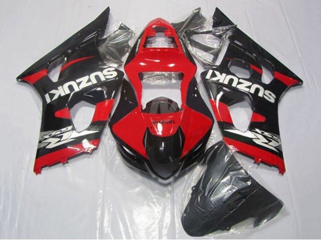 2003-2004 Suzuki GSXR 1000 Motorcycle Fairings - Red Black Silver Australia
