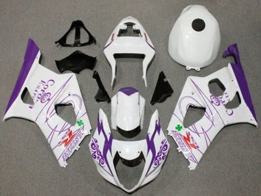 2003-2004 Suzuki GSXR 1000 Motorcycle Fairings - White Purple Corona Alstare Australia
