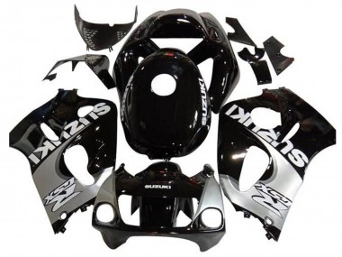 1996-2000 Suzuki GSXR 600 / GSXR 750 Motorcycle Fairings - Black Silver Australia