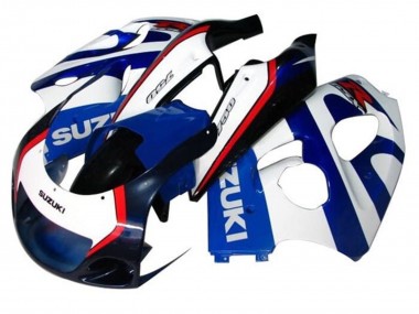 1996-2000 Suzuki GSXR 600 / GSXR 750 Motorcycle Fairings - Blue White Dark Blue Red Australia