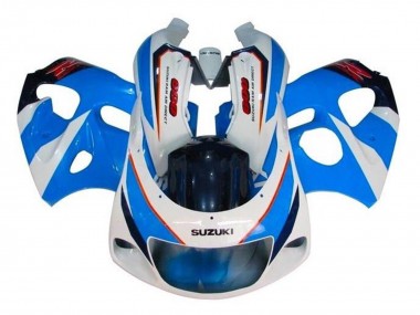 1996-2000 Suzuki GSXR 600 / GSXR 750 Motorcycle Fairings - Blue White Red Australia